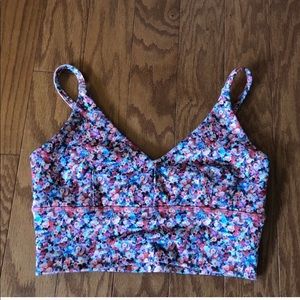Lululemon floral bra/crop top